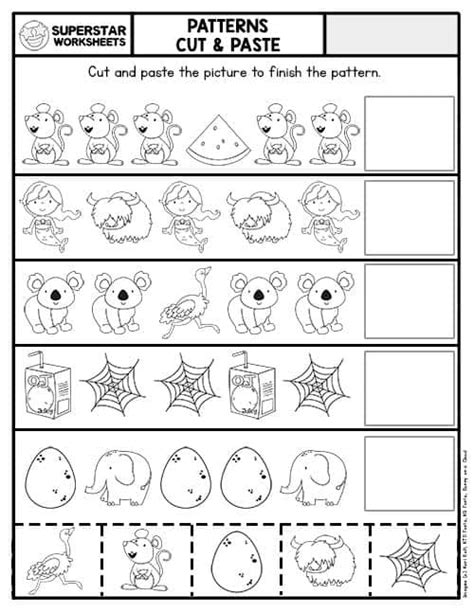 kindergarten math worksheets cut and paste|Fun Cut and Paste Math Worksheets for Kindergarten .